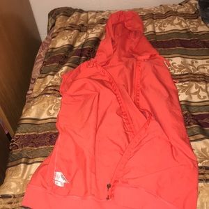 Zip up vest with hood